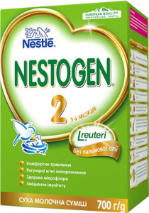 Заменитель грудного молока Nestle Nestogen 2, детская смесь, 6m+, 700 гр